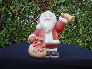 ceramica babbo natale con campanella