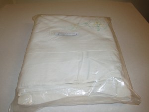 lenzuola in flanella con ricamo