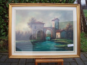 dipinto mulino ad acqua