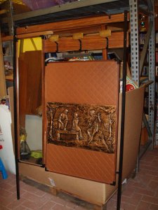 appendiabiti a muro con rame battuto