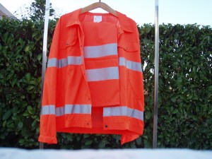 completo da lavoro esterno arancio riflettente 