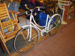 bicicletta bianca da donna