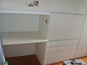 vano letto facente anche da scrivania