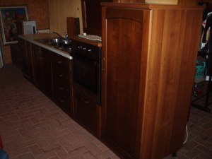 vista cucina nel mercatino