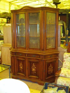 credenza con vetrina classica 175 cm