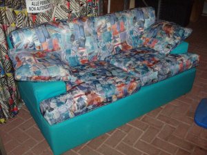 divano verde due posti